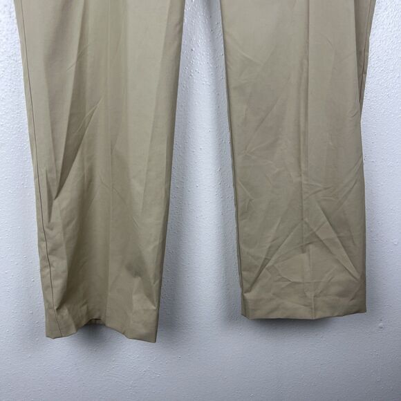 BCBG Max Azria Pants Women 10 Tan Career Solid Cropped Bottoms NWT - Picture 5 of 9